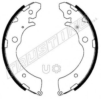 TRUSTING 044.017 Тормозные колодоки 