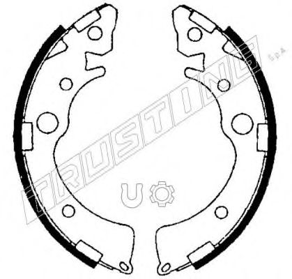 TRUSTING 044.018 Тормозные колодоки 