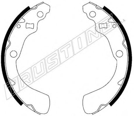 TRUSTING 044.019 Тормозные колодоки 