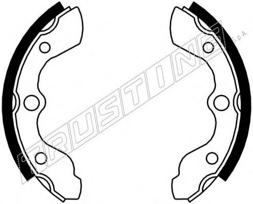 TRUSTING 044.021 Тормозные колодоки 