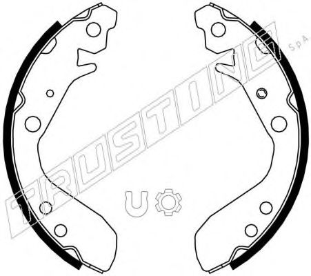 TRUSTING 044.022 Тормозные колодоки 