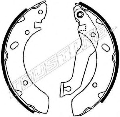 TRUSTING 046.201 Тормозные колодоки 