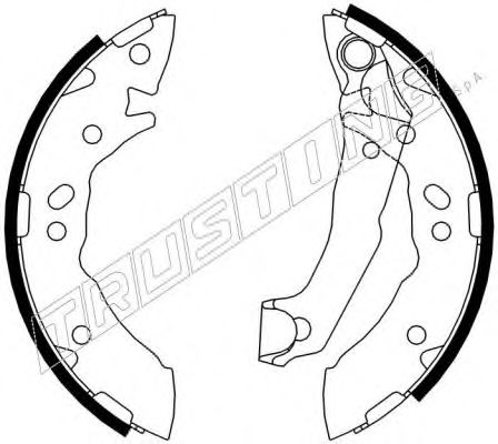 TRUSTING 046.203 Тормозные колодоки 