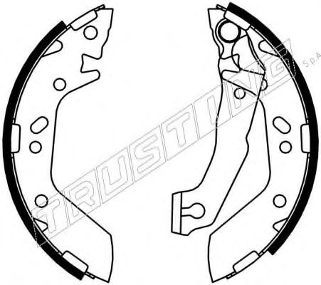TRUSTING 046.205 Тормозные колодоки 