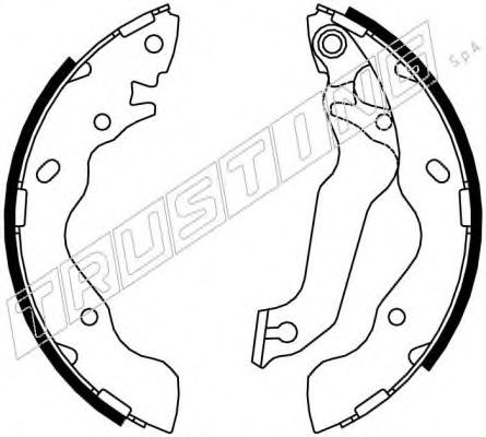 TRUSTING 046.206 Тормозные колодоки 
