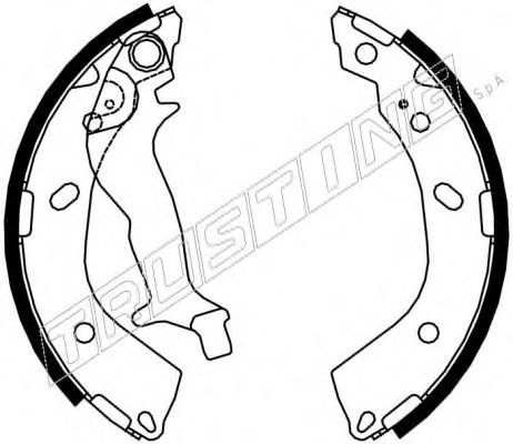 TRUSTING 046.214 Тормозные колодоки 