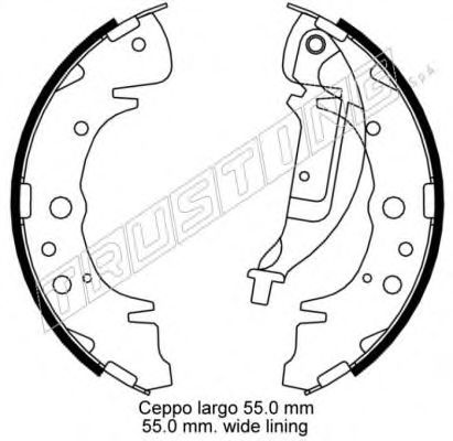 TRUSTING 046.216 Тормозные колодоки 