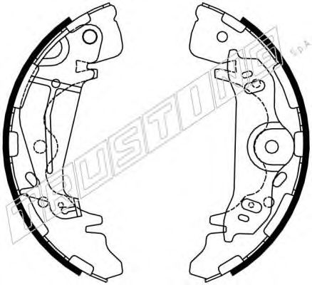 TRUSTING 046.217 Тормозные колодоки 