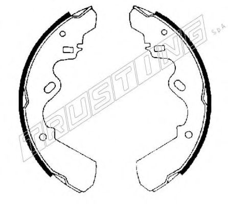 TRUSTING 047.353 Тормозные колодоки 