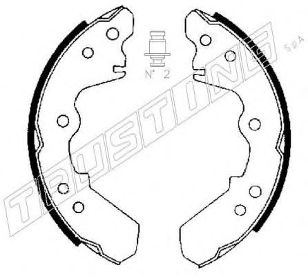 TRUSTING 047.358 Тормозные колодоки 