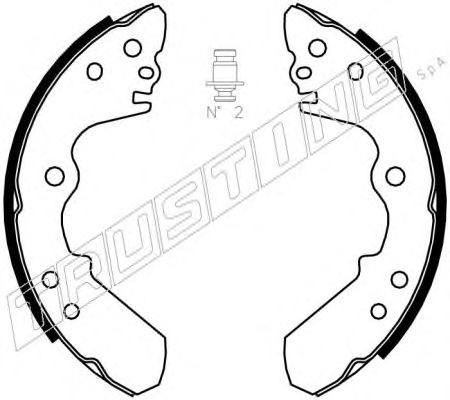 TRUSTING 047.371 Тормозные колодоки 