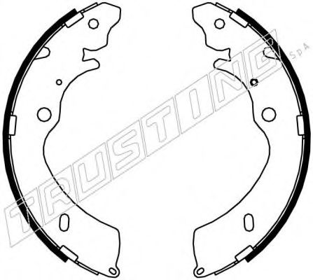 TRUSTING 047.377 Тормозные колодоки 