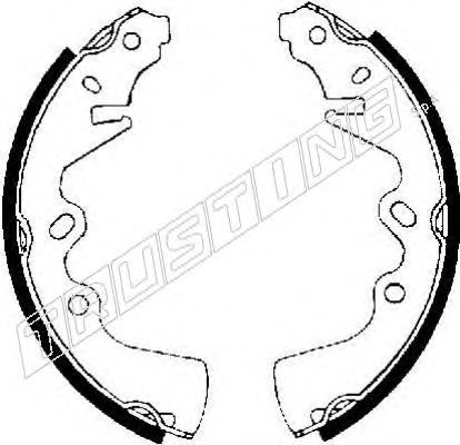 TRUSTING 049.108 Тормозные колодоки 