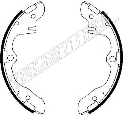 TRUSTING 049.109 Тормозные колодоки 