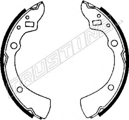 TRUSTING 049.115 Тормозные колодоки для MAZDA GLC II (Мазда Глc 2) TRUSTING 049.115 Тормозные колодоки для MAZDA GLC II (Мазда Глc 2)