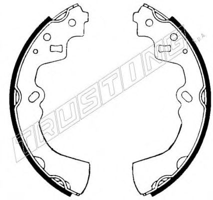 TRUSTING 049.121 Тормозные колодоки 
