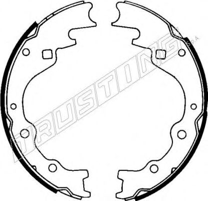 TRUSTING 049.124 Тормозные колодоки 