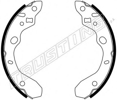 TRUSTING 049.148 Тормозные колодоки 