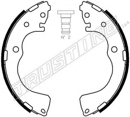 TRUSTING 049.152 Тормозные колодоки 