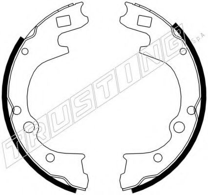 TRUSTING 049.155 Тормозные колодоки 