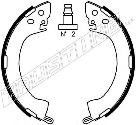 TRUSTING 064.154 Тормозные колодоки для MITSUBISHI PAJERO/SHOGUN (Митсубиши/митсубиси Пажэро/шогун) TRUSTING 064.154 Тормозные колодоки для MITSUBISHI PAJERO/SHOGUN (Митсубиши/митсубиси Пажэро/шогун)