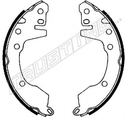 TRUSTING 064.163 Тормозные колодоки для MITSUBISHI SPACE WAGON (Митсубиши/митсубиси Спэйс вагон) TRUSTING 064.163 Тормозные колодоки для MITSUBISHI SPACE WAGON (Митсубиши/митсубиси Спэйс вагон)
