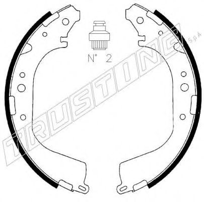 TRUSTING 067.179 Тормозные колодоки 