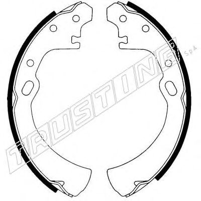 TRUSTING 067.181 Тормозные колодоки 