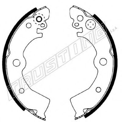 TRUSTING 067.182 Тормозные колодоки для NISSAN 100 NX (Ниссан 100 нx) TRUSTING 067.182 Тормозные колодоки для NISSAN 100 NX (Ниссан 100 нx)