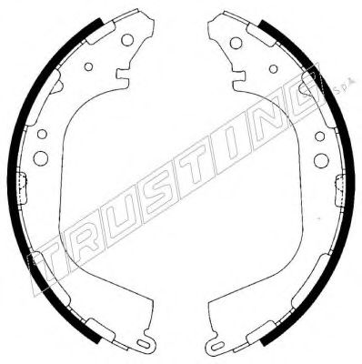 TRUSTING 067.183 Тормозные колодоки 
