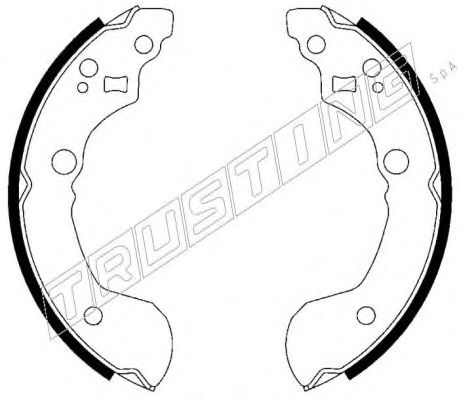 TRUSTING 067.187 Тормозные колодоки 