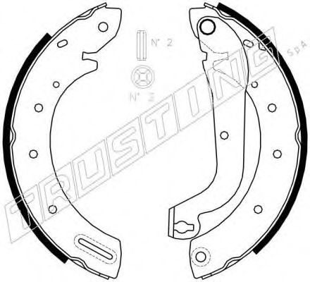 TRUSTING 067.188 Тормозные колодоки 