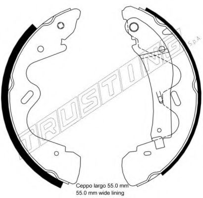 TRUSTING 067.193 Тормозные колодоки 