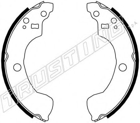 TRUSTING 067.195 Тормозные колодоки 