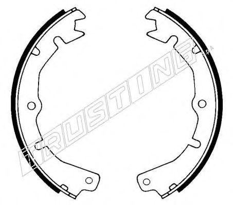 TRUSTING 073.150 Тормозные колодоки 