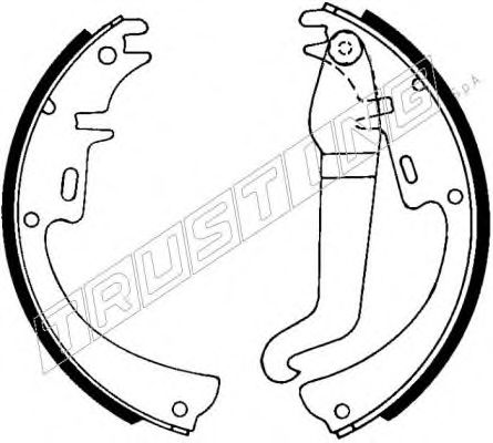 TRUSTING 073.154 Тормозные колодоки для OPEL COMMODORE B (Опель Cоммодорэ б) TRUSTING 073.154 Тормозные колодоки для OPEL COMMODORE B (Опель Cоммодорэ б)