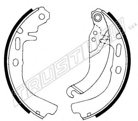 TRUSTING 073.161 Тормозные колодоки 