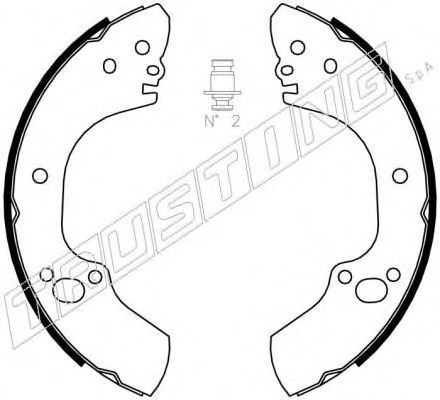 TRUSTING 073.170 Тормозные колодоки 