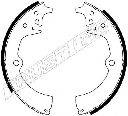 TRUSTING 079.166 Тормозные колодоки 