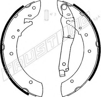 TRUSTING 079.176 Тормозные колодоки 