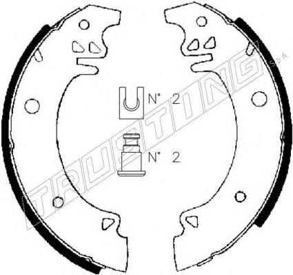TRUSTING 079.177 Тормозные колодоки 