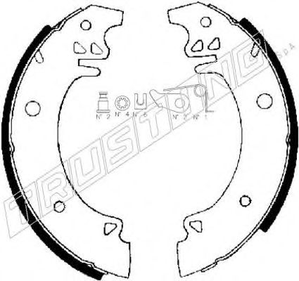 TRUSTING 079.177K Тормозные колодоки 