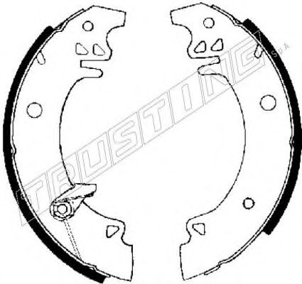 TRUSTING 079.177Y Тормозные колодоки 