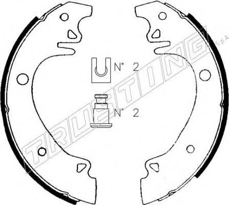 TRUSTING 079.178 Тормозные колодоки 