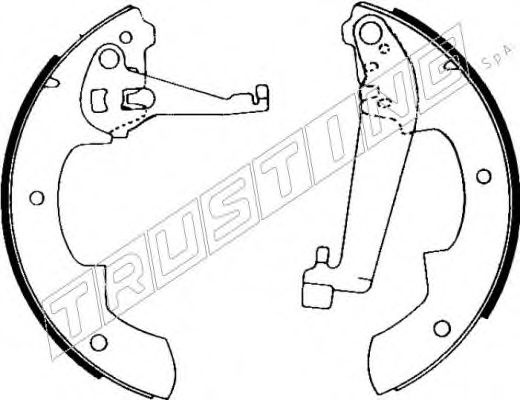 TRUSTING 079.179 Тормозные колодоки для PEUGEOT 305 II (Пежо 305 2) TRUSTING 079.179 Тормозные колодоки для PEUGEOT 305 II (Пежо 305 2)