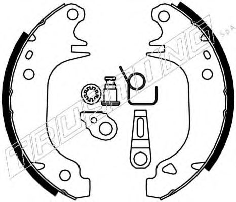 TRUSTING 079.180K Тормозные колодоки для PEUGEOT 205 II (Пежо 205 2) TRUSTING 079.180K Тормозные колодоки для PEUGEOT 205 II (Пежо 205 2)