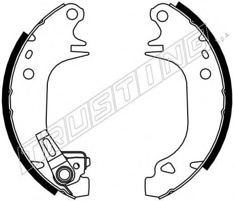 TRUSTING 079.180Y Тормозные колодоки для PEUGEOT 205 II (Пежо 205 2) TRUSTING 079.180Y Тормозные колодоки для PEUGEOT 205 II (Пежо 205 2)