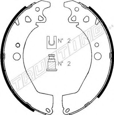 TRUSTING 079.182 Тормозные колодоки 