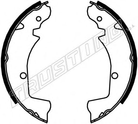 TRUSTING 081.001 Тормозные колодоки 