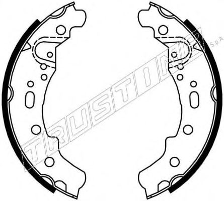 TRUSTING 081.003 Тормозные колодоки 